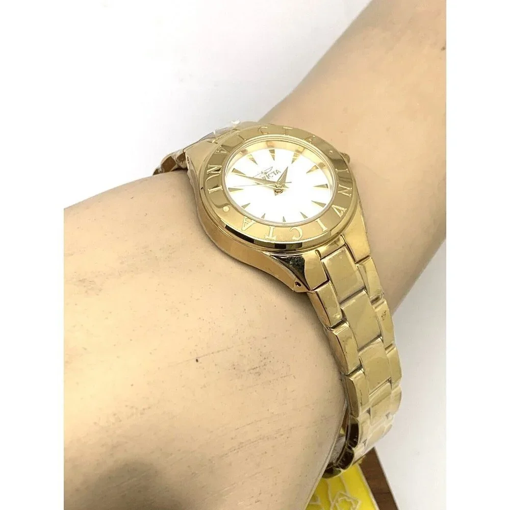 Invicta Women's Watch 39843 Wildflower Mother of Pearl Dial Gold Steel 2…